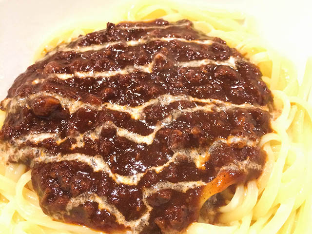 ミートソースパスタ