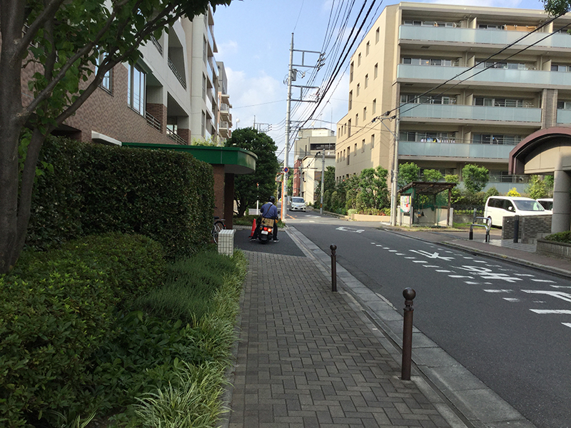 公園周辺の住宅街