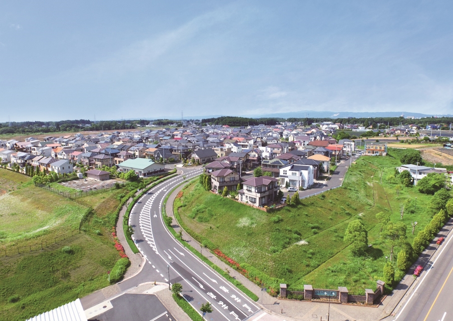 東海村の住宅地