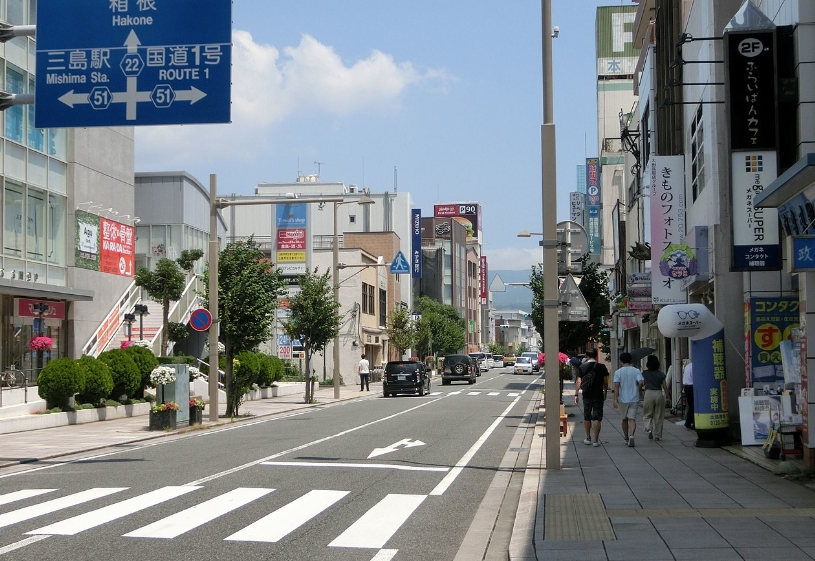 三島市の中心市街地