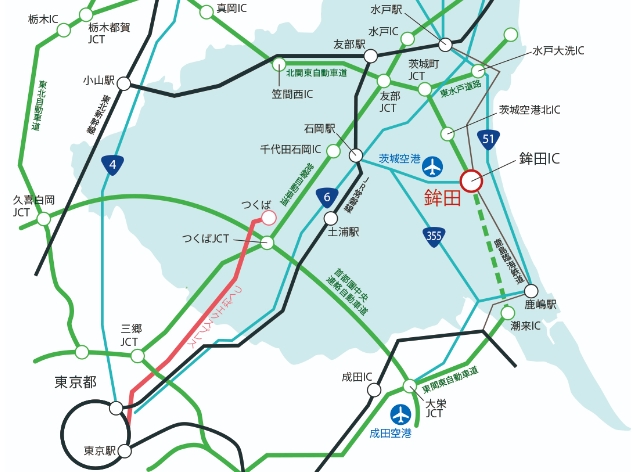 鉾田市の交通アクセス