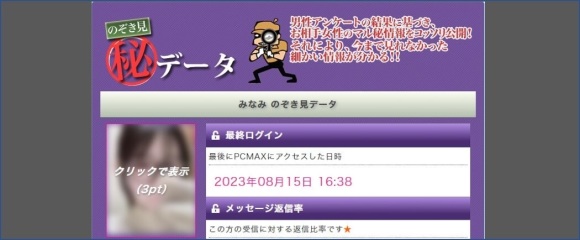 覗き見データ