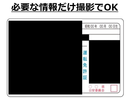 PCMAXに必要な情報(運転免許証)