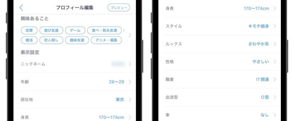 Jメール　プロフィール