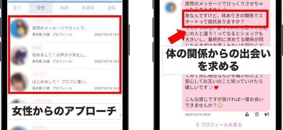 ヤリモクアプリ体験談(業者が多い)