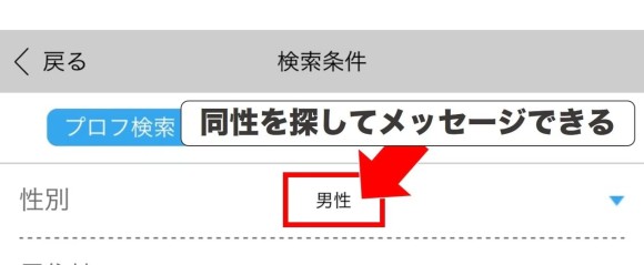 ハッピーメールで同性を探してメッセージできる証拠