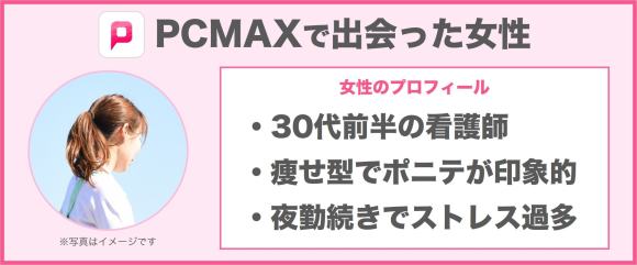 PCMAXで出会った女性のプロフィール