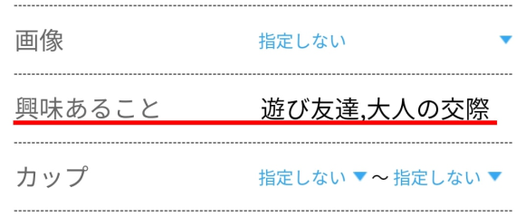 ハッピーメール　プロフィール検索