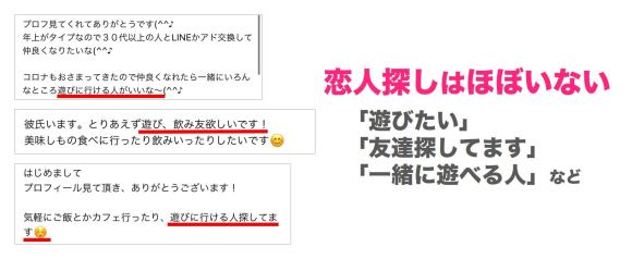 出会い系には恋人探しがほとんどいない