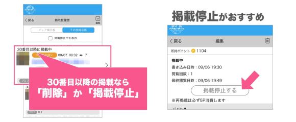ハッピーメールで過去の掲示板投稿を管理