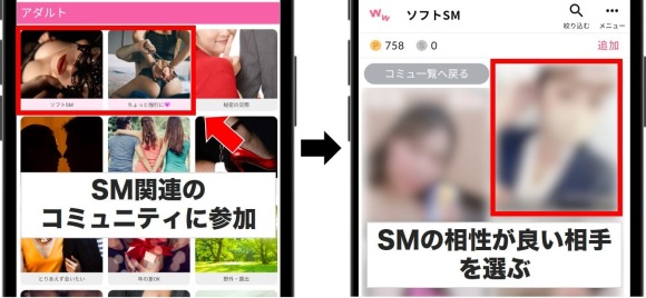 ワクワクメールのSMパートナー探し方コミュニティ