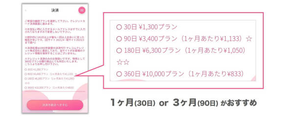 AI性癖マッチング 使い方④(料金)