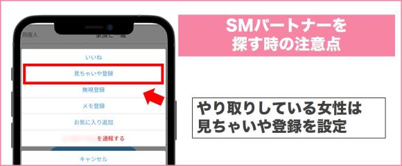 SMパートナーを探す時の注意点