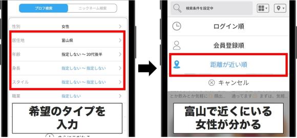 ハッピーメール富山の出会い方