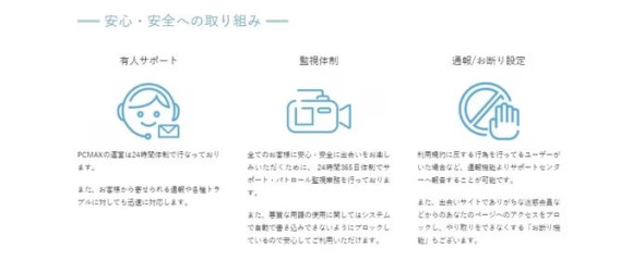 安全管理についての画面
