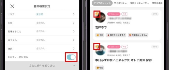 ワクワクメ―ル セルフィー認証済み