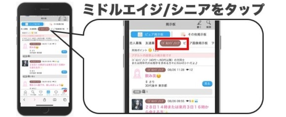 ハッピーメール　おばさん探し方