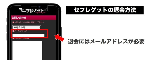 セフレゲット退会方法