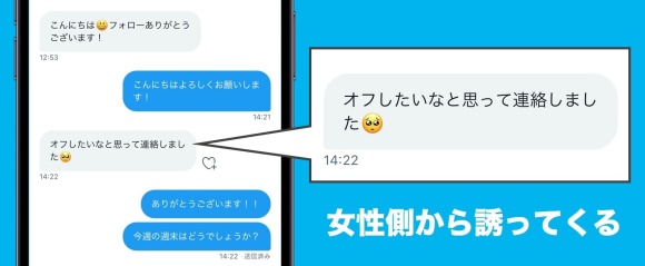 TwitterのDMでオフパコしたいと女性が誘ってくる