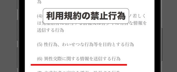 オルカの利用規約で出会いが禁止されている証拠