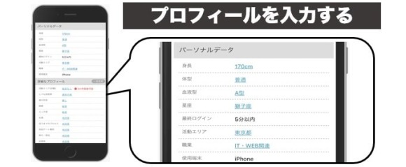 プロフィール入力