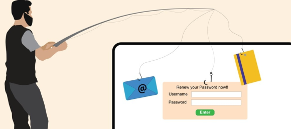 フィッシング詐欺のイメージ　個人情報を入力しない