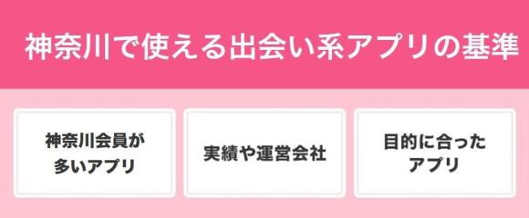 神奈川で使える出会い系アプリの基準