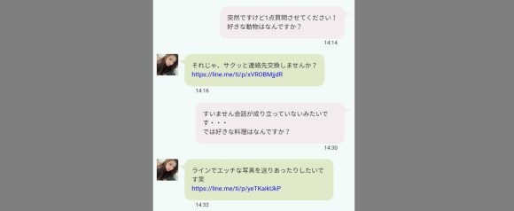サクラと会話が成り立たない