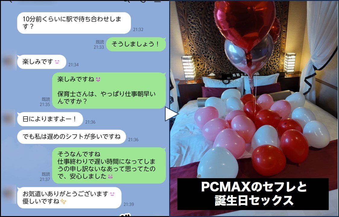 PCMAXのセフレと誕生日セックス