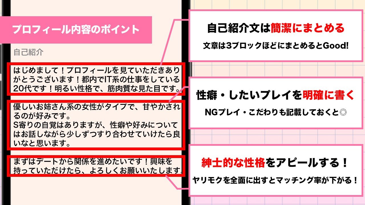 トメきゅんのプロフィール例