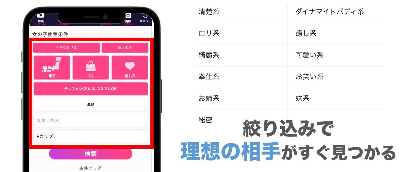 絞り込みモコム