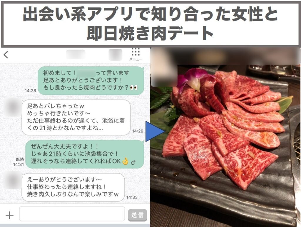 即日焼肉デート