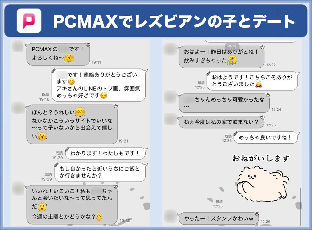 レズビアンとの実際のやりとり