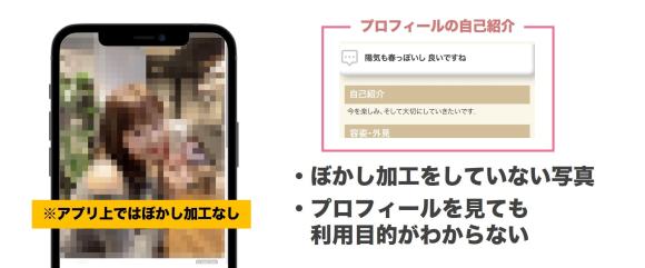 ヒールメイトにいる業者や冷やかしと思われるユーザーの画像