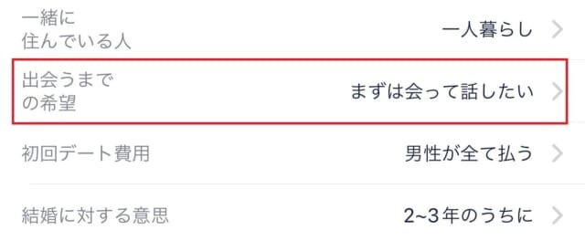 出会うまでの希望が短い人