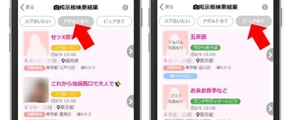 アダルト掲示板とピュア掲示板の2種類ある
