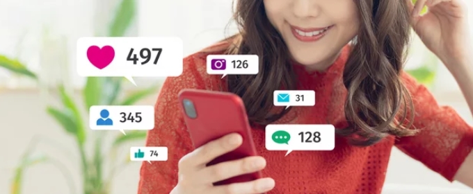 SNSでソフレを探すイメージ画像