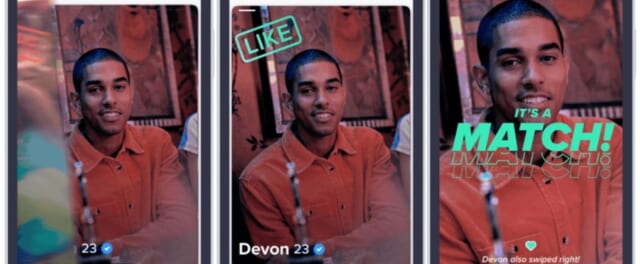 Tinder 外国人を探してスワイプ イメージ画像