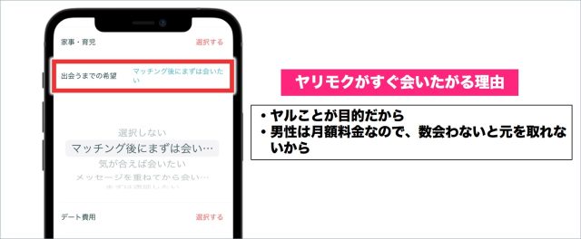 出会うまでの希望が「まず会いたい」